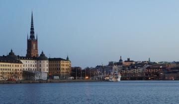 Widok na Sztokholm od strony morza