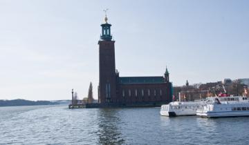 Nabrzeże portowe w Sztokholmie